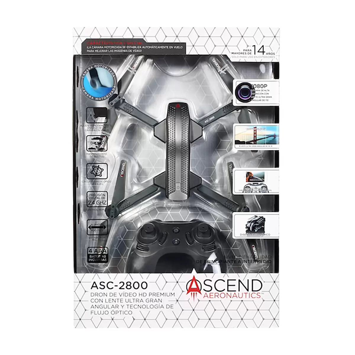 ASC-2800 DRON DE VIDEO HD PREMIUM ASCEND AERONAUTICS